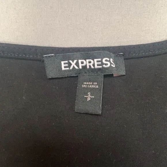 Black Faux Leather Express Knot Tank - Picture 2 of 3